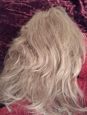 Long Wavy Synthetic Light Brown Highlighted Hair Topper